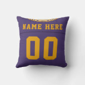 カスタマイズ可能なサッカージャージーナンバージャージー クッション (裏面)