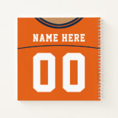 カスタマイズ可能なサッカージャージーノートブックテンプレート ノートブック (裏面)
