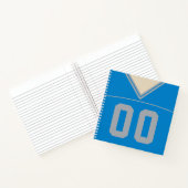 カスタマイズ可能なサッカージャージーノートブックテンプレート ノートブック (内部)