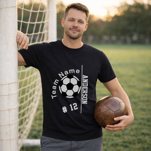 カスタマイズ可能なサッカーチームの背番号 Tシャツ