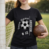 カスタマイズ可能なサッカーチームの背番号 Tシャツ