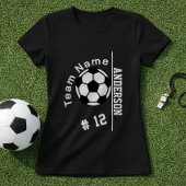カスタマイズ可能なサッカーチームの背番号 Tシャツ