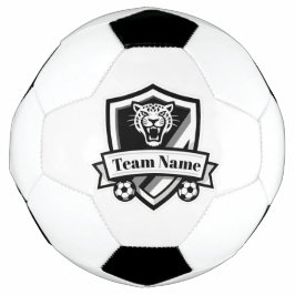 カスタマイズ可能なサッカーチーム ジャガー ロゴ サッカーボール 