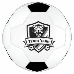 カスタマイズ可能なサッカーチーム ジャガー ロゴ サッカーボール