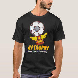カスタマイズ可能なサッカートロフィー Tシャツ