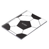 カスタマイズ可能なサッカーボールのICノートブック ノートブック (左側)