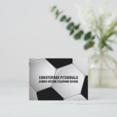 カスタマイズ可能なサッカーボールコーチング 名刺 (スタンド正面)