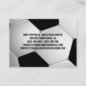 カスタマイズ可能なサッカーボールコーチング 名刺 (裏面)
