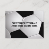 カスタマイズ可能なサッカーボールコーチング 名刺 (正面)