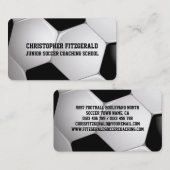 カスタマイズ可能なサッカーボールコーチング 名刺 (正面/裏面)