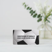 カスタマイズ可能なサッカーボールコーチング 名刺 (スタンド正面)