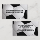 カスタマイズ可能なサッカーボールコーチング 名刺 (正面/裏面)