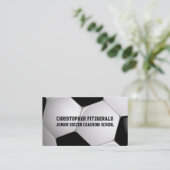 カスタマイズ可能なサッカーボールコーチング 名刺 (スタンド正面)