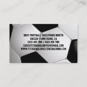 カスタマイズ可能なサッカーボールコーチング 名刺 (裏面)