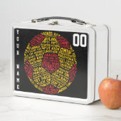 カスタマイズ可能なサッカーボール弁当箱 メタルランチボックス (インサイチュ)