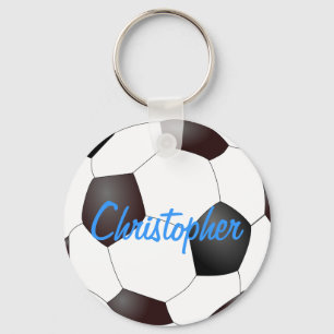 カスタマイズ可能なサッカーボール- キーホルダー