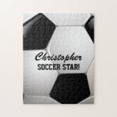 カスタマイズ可能なサッカーボール ジグソーパズル (縦)