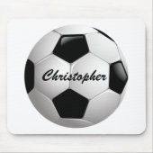 カスタマイズ可能なサッカーボール マウスパッド (正面)