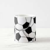 カスタマイズ可能なサッカーボール マグカップ (中央)