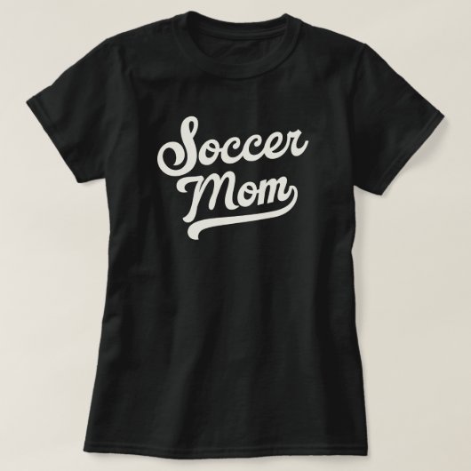 カスタマイズ可能なサッカーママの背番号  Tシャツ (デザイン正面)