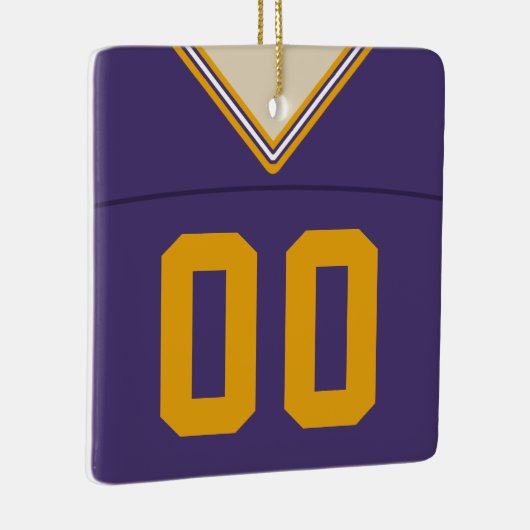 カスタマイズ可能なサッカーラクロスジャージーオーナメント セラミックオーナメント (右)