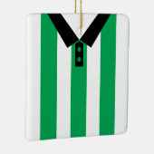 カスタマイズ可能なサッカーラグビージャージーオーナメントテンプレート セラミックオーナメント (右)