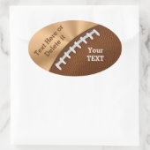 カスタマイズ可能なサッカー子供へのシールと大人 楕円形シール (バッグ)