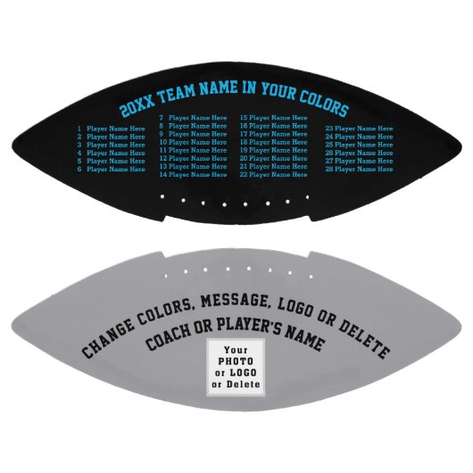 カスタマイズ可能なサッカー、あなたの色、ロゴと文字 アメリカンフットボール (パネル)