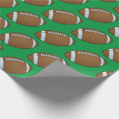 カスタマイズ可能なサッカー ラッピングペーパー (角)