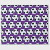 カスタマイズ可能なサッカー ラッピングペーパー (フラット)