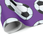 カスタマイズ可能なサッカー ラッピングペーパー (ロールコーナー)