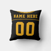 カスタマイズ可能なサッカーLAXジャージーピロークッション クッション (裏面)