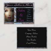 カスタマイズ可能なサロンかスパ 名刺 (正面/裏面)