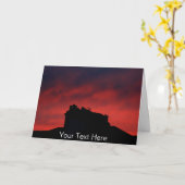 カスタマイズ可能なサンセットチャイム カード (黄色い花)