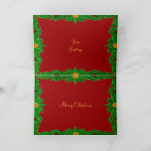 カスタマイズ可能なサンタクロースカード シーズンカード (内部)