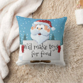 カスタマイズ可能なサンタサイン クッション (ブランケット)