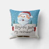 カスタマイズ可能なサンタサイン クッション (裏面)