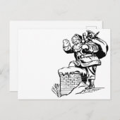 カスタマイズ可能なサンタ ポストカード (正面/裏面)