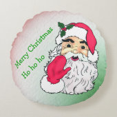 カスタマイズ可能なサンタ ラウンドクッション (正面)
