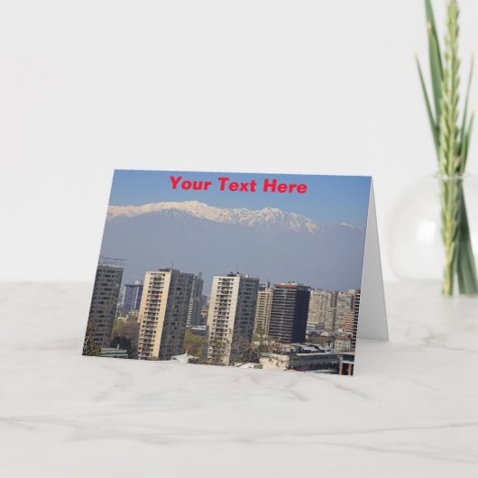 カスタマイズ可能なサンティアゴ（チリ） カード (正面)