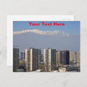 カスタマイズ可能なサンティアゴ(チリ) ポストカード (正面/裏面)