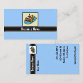 カスタマイズ可能なサンドイッチショップの名刺 名刺 (正面/裏面)