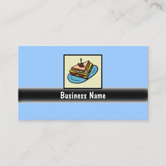 カスタマイズ可能なサンドイッチショップの名刺 名刺 (正面)