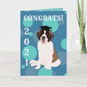 カスタマイズ可能なサンバーナード卒業カード カード (正面)