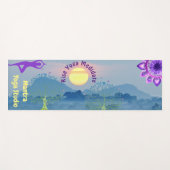 カスタマイズ可能なサンライズチャクラヨガポーズ ヨガマット (正面(横))