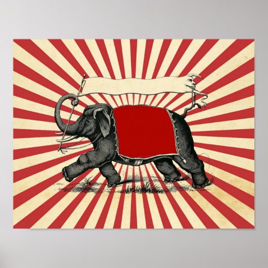 カスタマイズ可能なサーカスポスター ポスター (正面)