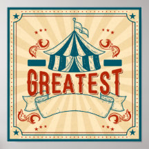 カスタマイズ可能なサーカスポスター