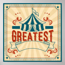 カスタマイズ可能なサーカスポスター ポスター