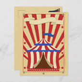 カスタマイズ可能なサーカス ポストカード (正面/裏面)