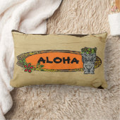 カスタマイズ可能なサーフボードtiki装飾枕 ランバークッション (ブランケット)